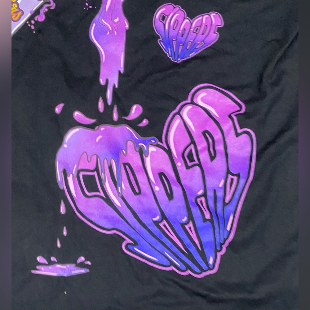 NEW Capn On Melrose Puffers & Sippers Purple Lean T Shirt Sz M Black Double Cup - Picture 7 of 9